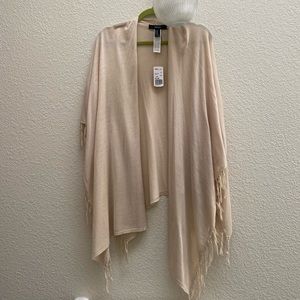 Cream colored cardigan/shawl